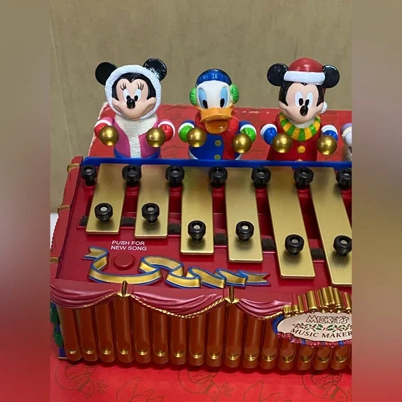 VINTAGE Mr. Christmas Mickey's Merry Music Makers Xylophone 20 Songs